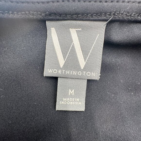 NWT Worthington Women's Black Long Sleeve Pullover Top Size Medium - Picture 5 of 9